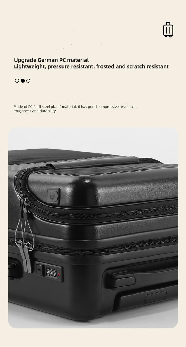 Hard Shell Carry-On med koppholder, USB-port og TSA-lås | Skanto