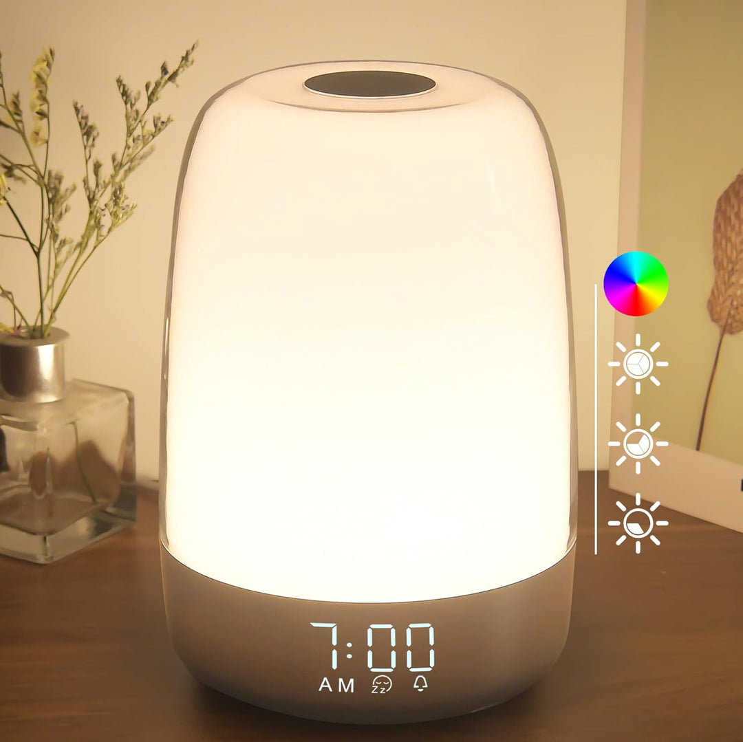 Skanto | Aurora Wake-Up Light | Soloppgang & Solnedgang | USB-C Oppladbar