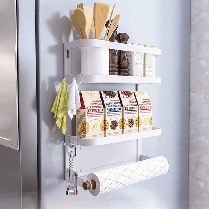 Magnetisches Gewürzregal für den Kühlschrank mit Papierhandtuchhalter – Oryden