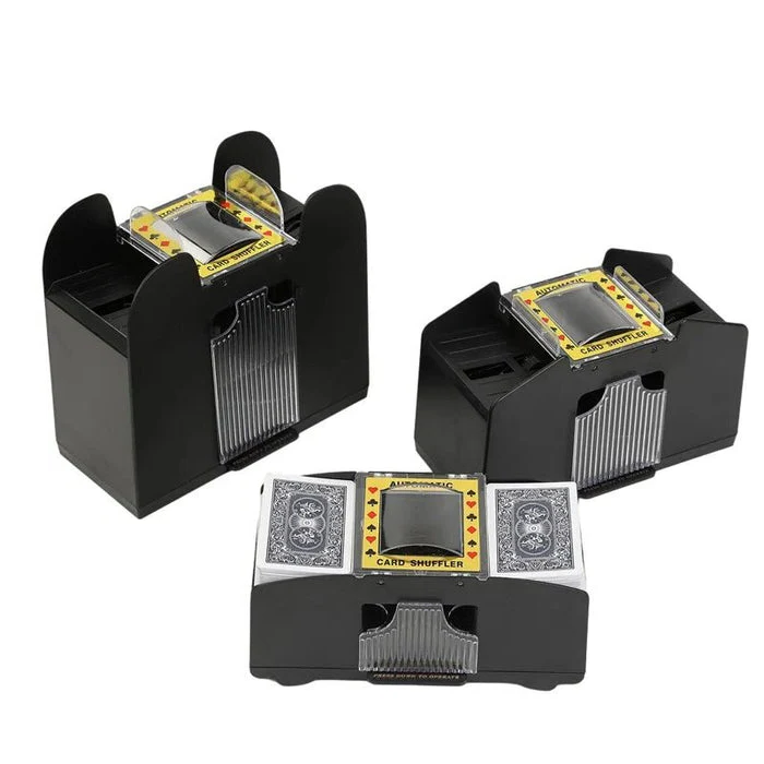 Automatischer Spielkartenmischer – Ideal for 2/4/6 Kartenspiele, elektriske Spielkartenmischer for Poker