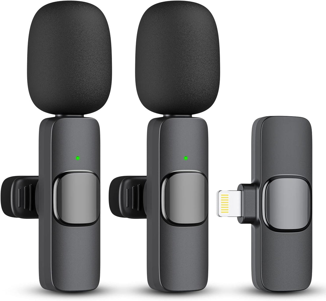 Skanto | 2-Pack trådløs mikrofon for iPhone iPad