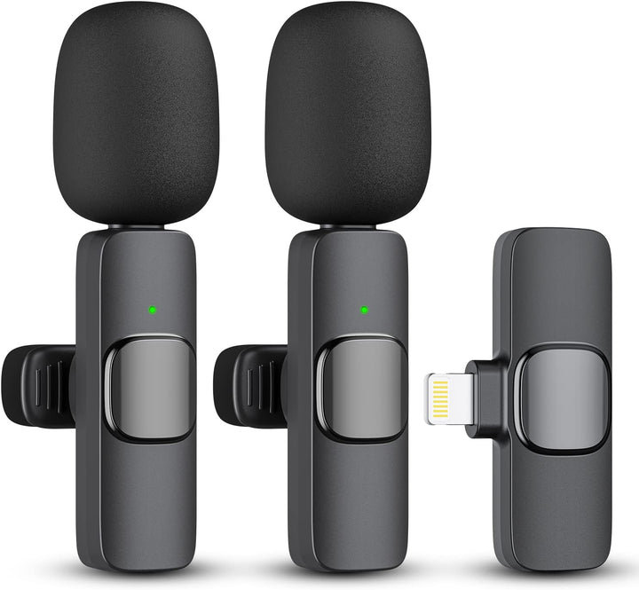 Skanto | 2-Pack trådløs mikrofon for iPhone iPad
