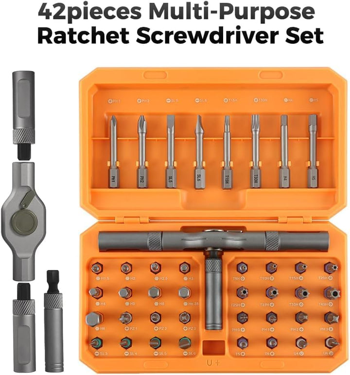 42-i-1 Magnetschraubendreher-Set – Präzisions-Reparaturwerkzeug-Set mit Bits und Griff – Fixaro