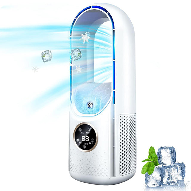 Skanto | Bladeless Portable Air Conditioner | Ultra-Stille, Ergonomisk Design & Ideell for Hjem- og Kontorbruk