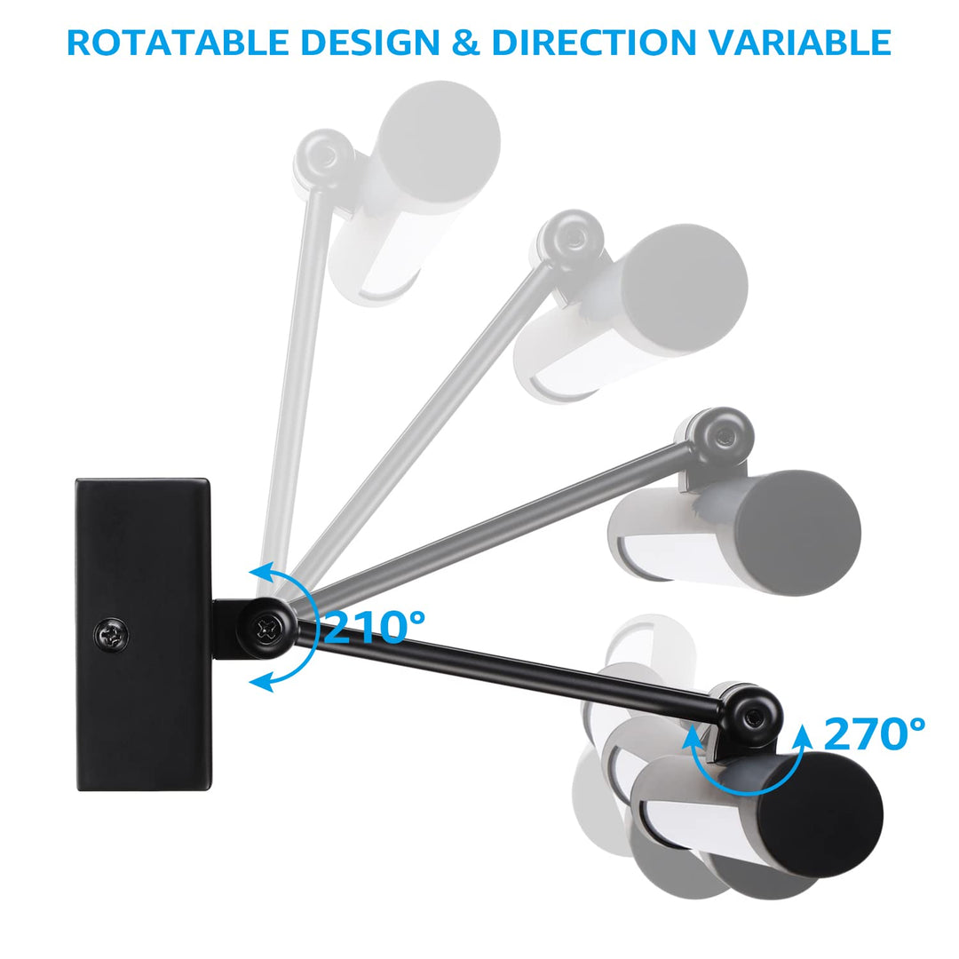 Skanto | Leonlite Dimbar Led Bilderlys, 3Cct, Cri90, Metall, Veggkunst, Svart, Et