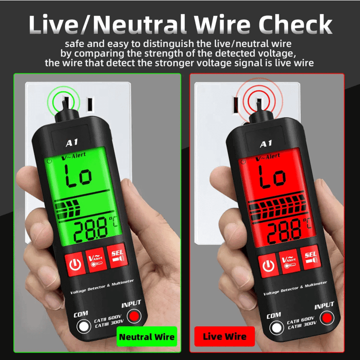 Skanto | A1 Fullautomatisk Anti-Brenne Intelligent Digitalt Multimeter