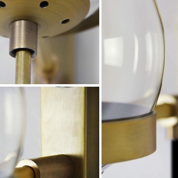 Chic Design Vegglampe med Glasskuppel | Skanto