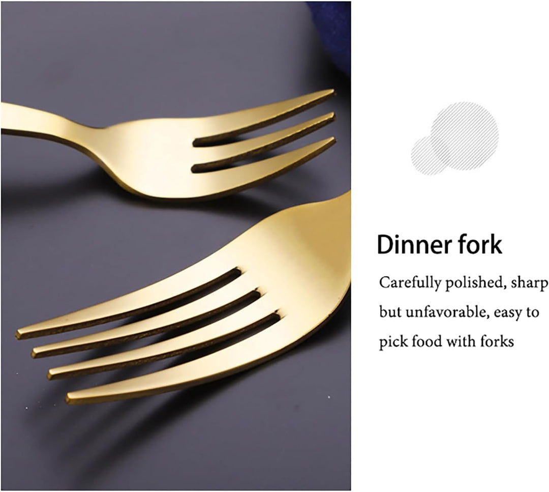 Skanto | Stål Flatware Set med Trehåndtak