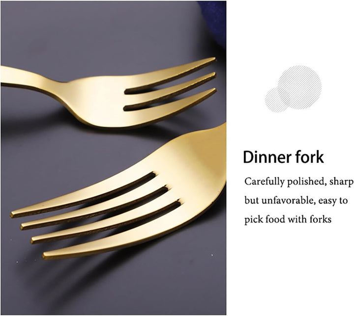 Skanto | Stål Flatware Set med Trehåndtak