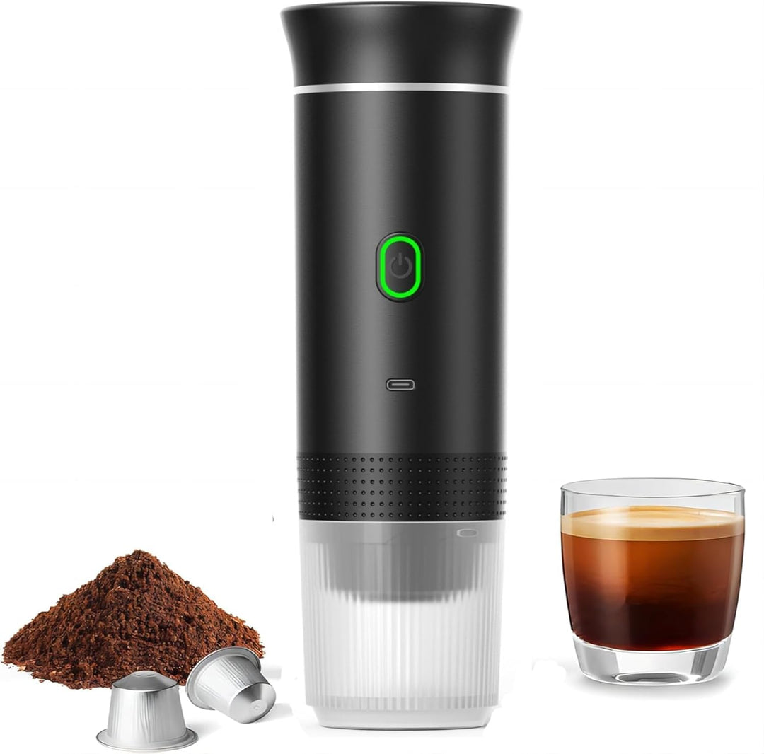 Frendorf | Bærbar 3-i-1 Espresso kaffemaskin med oppladbart batteri – Raverno