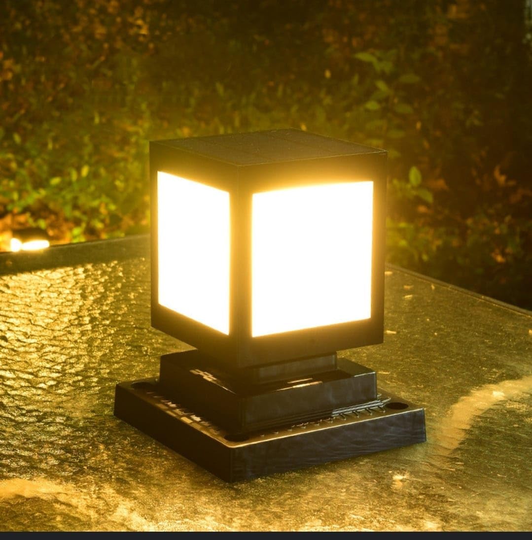Skanto | Solar LED hage lampe i firkantet design – dekorativ utendørs belysning for stier og terrasse