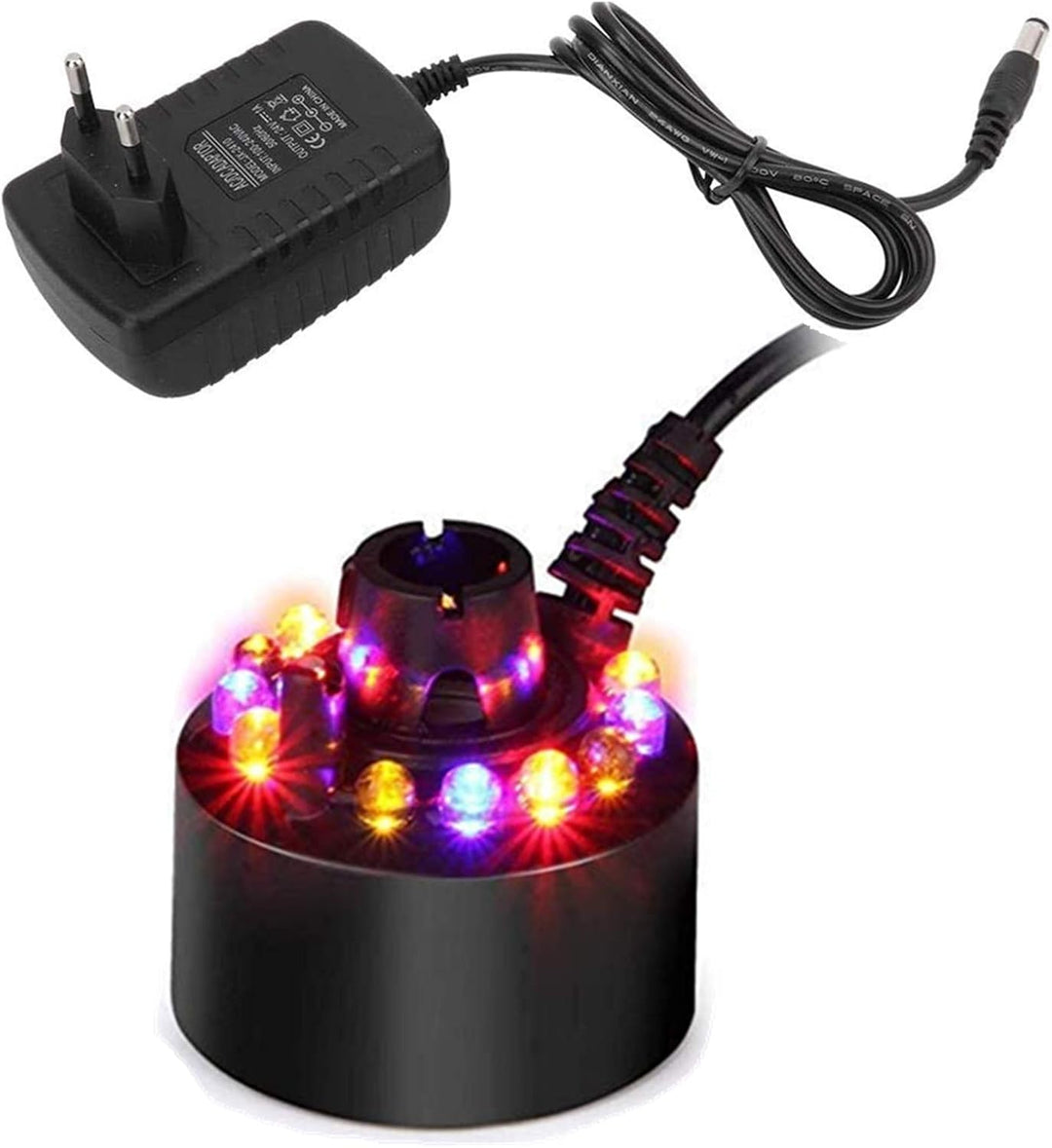 Nebelmacher, 12 LED tåkeskapere for innendørs fontener, luftfuktere, tåkemaskiner | Norvo