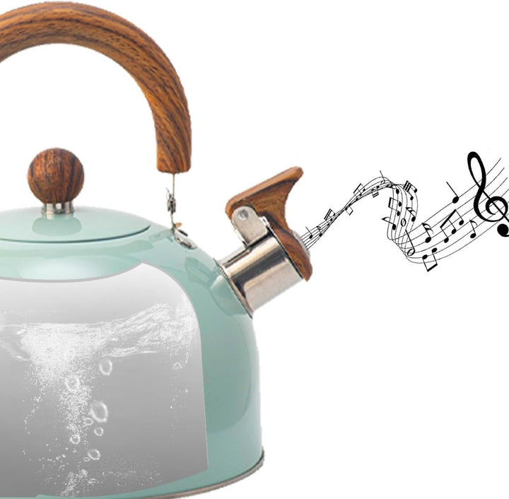 Skanto | Justerbar Rustfri Stål Kjele | Med Pipestemme | 2,5L/3L