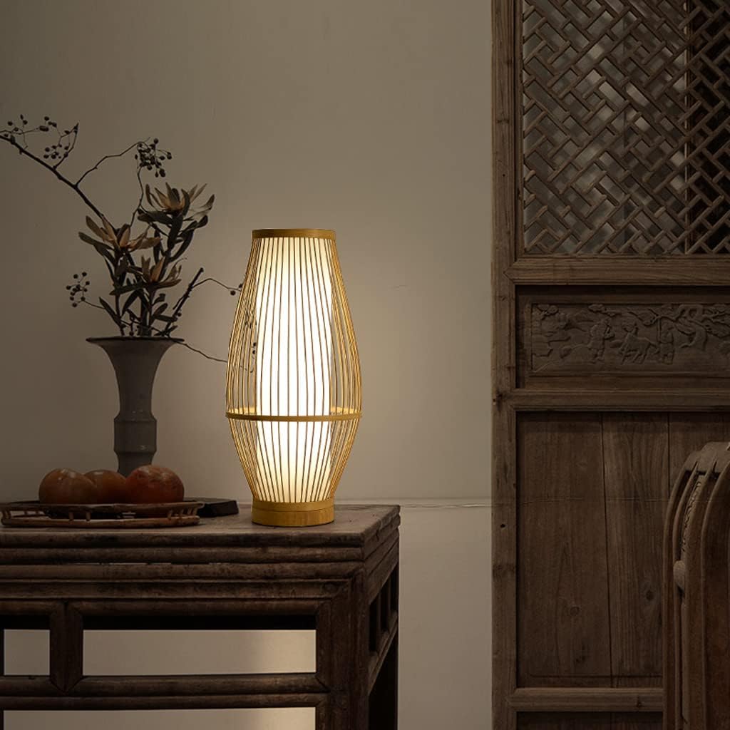 Skanto | Zen-Inspirert Bambus Bordlampe for Soverom og Stue