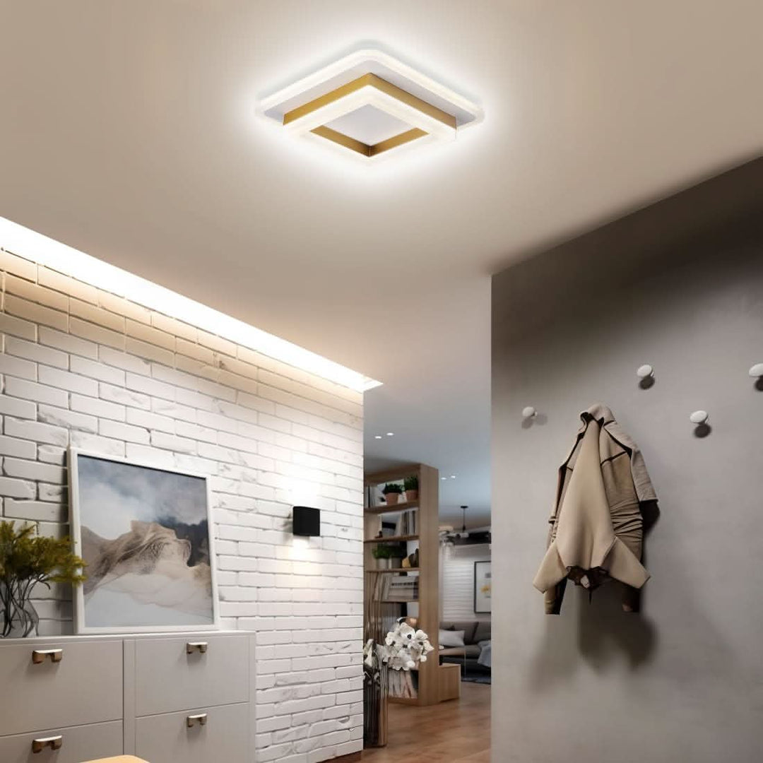 Skanto | Firkantet LED Taklampe for Moderne Interiører