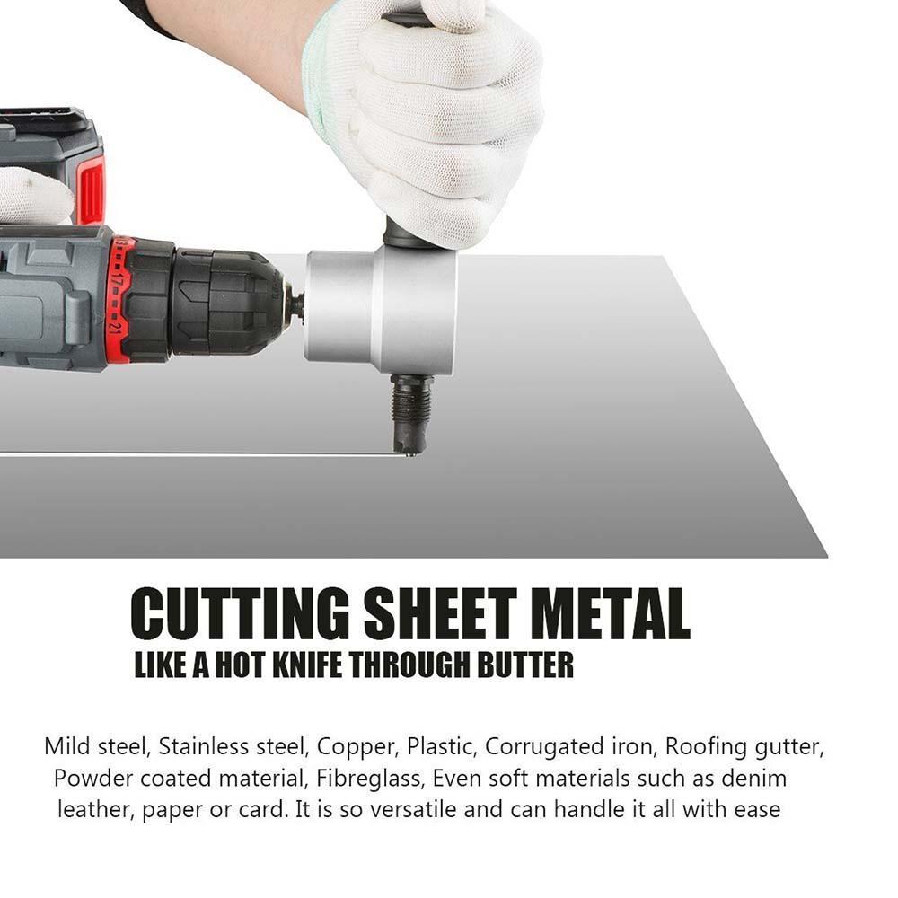 Skanto | Nibbler Cutter Drill Attachment Dobbel Hode Metallplate