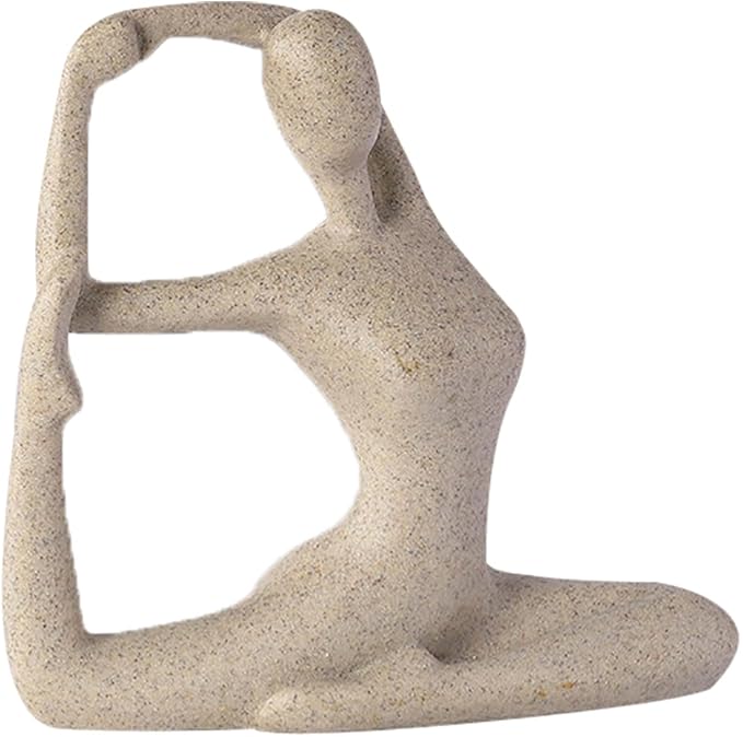 ZenJoy Kvinne i Yoga Figur – Moderne Interiørdekorasjon laget av Resin | Skanto