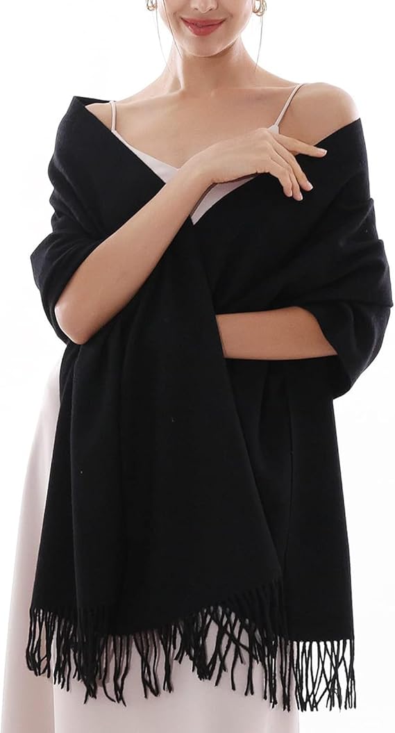 Skanto | Cashmere skjerf for kvinner Myk Varm Vinter Sjall