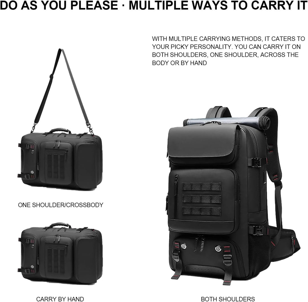 50L Vanntett reise ryggsekk med skomerke og USB-port | Skanto