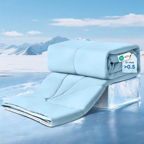 Ultra Soft Cloudy 3D Cooling Comforter Extreme Q Max 0.5-Lake Blue | Skanto