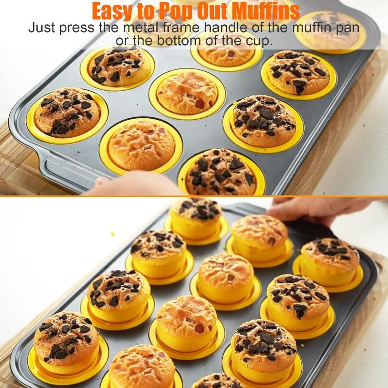 Skanto | Pressemelding Silikon Muffinform med stabil metallramme