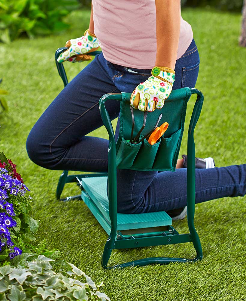 Hagekneeler - POLSTRET HAGESETE KNEELER MED HÅNDTAK Skanto