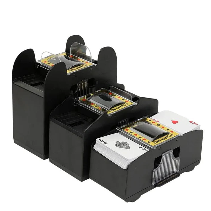 Automatischer Spielkartenmischer – Ideal for 2/4/6 Kartenspiele, elektriske Spielkartenmischer for Poker