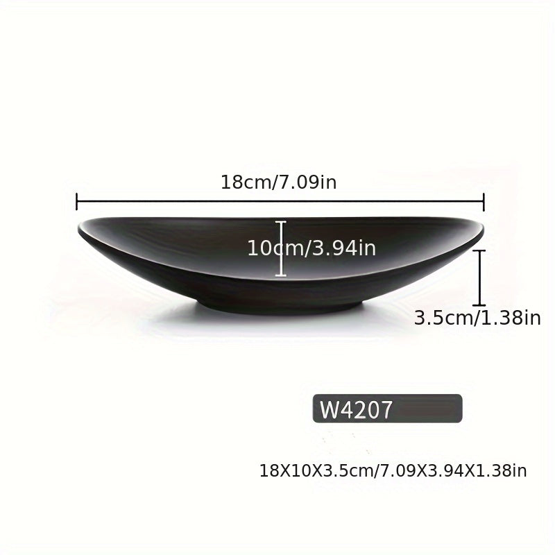 BlackTray - Elegant Ovalt Oppbevaringsbrett for Smykker Skanto