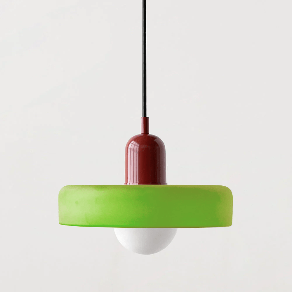 Skanto | Bauhaus Farget Glasspendellampe for Moderne Interiører