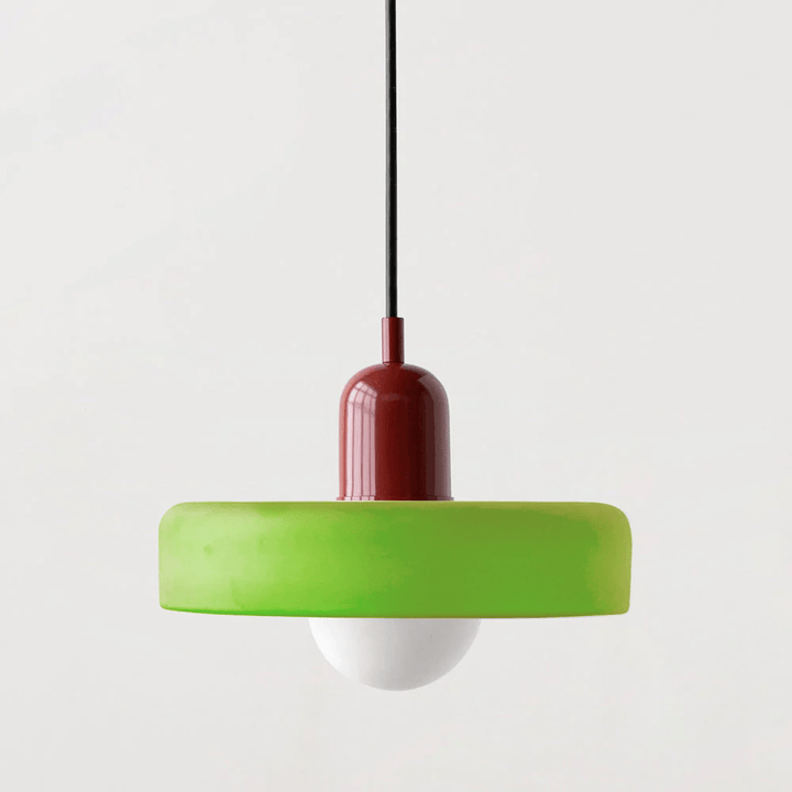 Skanto | Bauhaus Farget Glasspendellampe for Moderne Interiører
