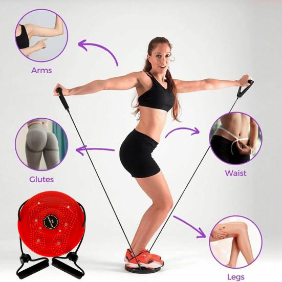 Skanto | Waist Whisper Twisting Disc Pro | Magnetisk Massasje Balansebrett for Kjerne Styrke & Midje Trening Hjemme