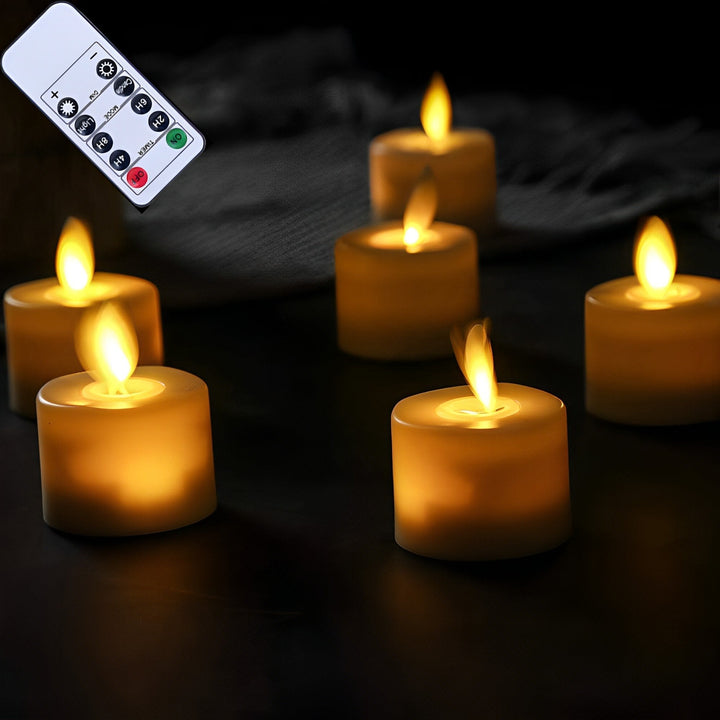 Elektronisk lys med bevegelig flamme | Doftfri LED-lys
