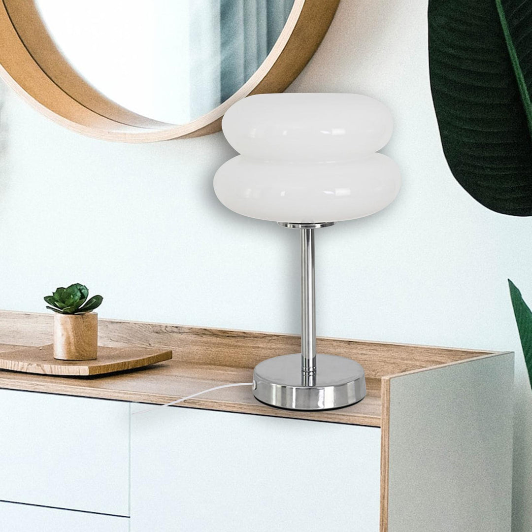 Skanto | Bordlampe Retro Glasskjerm