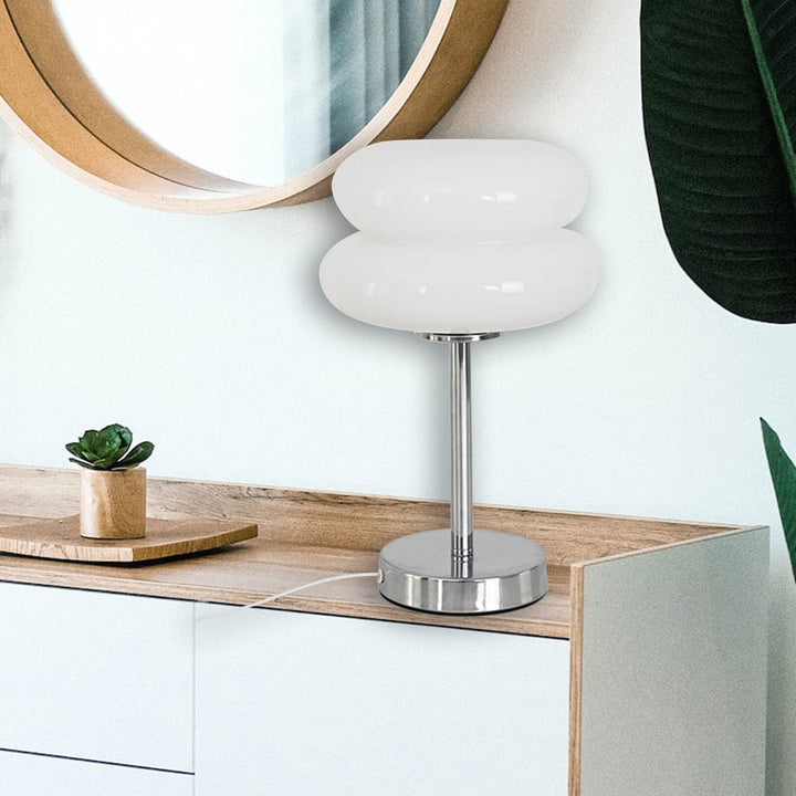 Skanto | Bordlampe Retro Glasskjerm