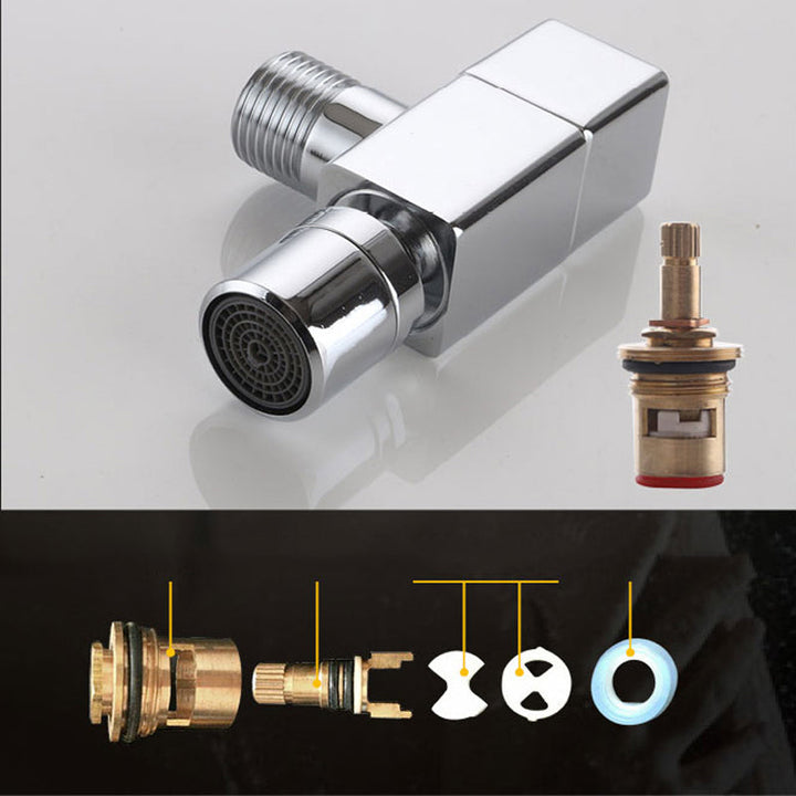 Samtidig veggmontert baderoms beslag Knappegrep solid messing rund beslag