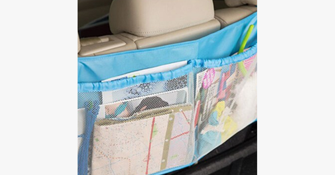 Skanto | Multi-Seksjon Bil Baksete Organizer – Holder Bilen Ren!
