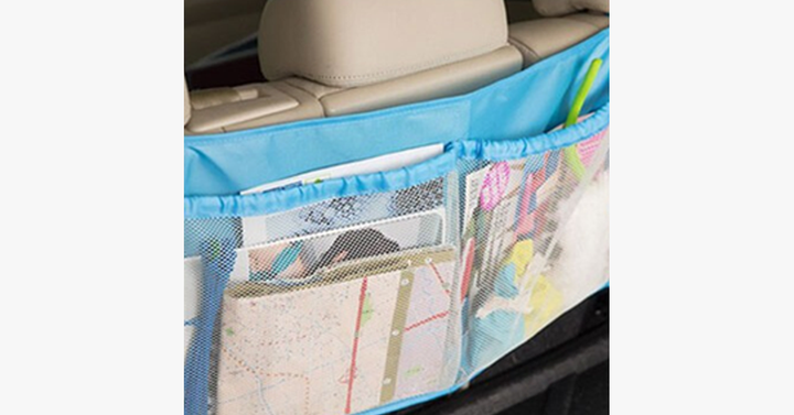 Skanto | Multi-Seksjon Bil Baksete Organizer – Holder Bilen Ren!