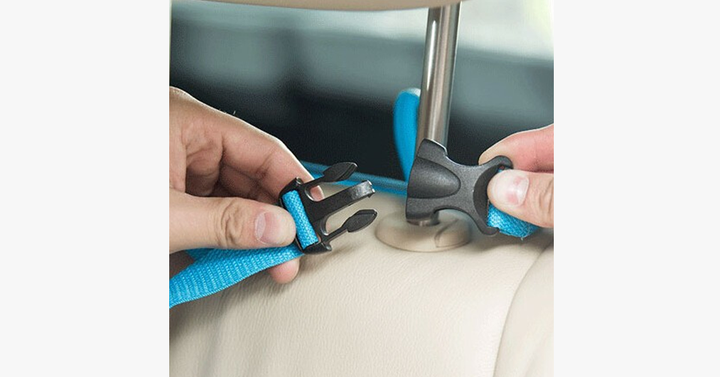 Skanto | Multi-Seksjon Bil Baksete Organizer – Holder Bilen Ren!
