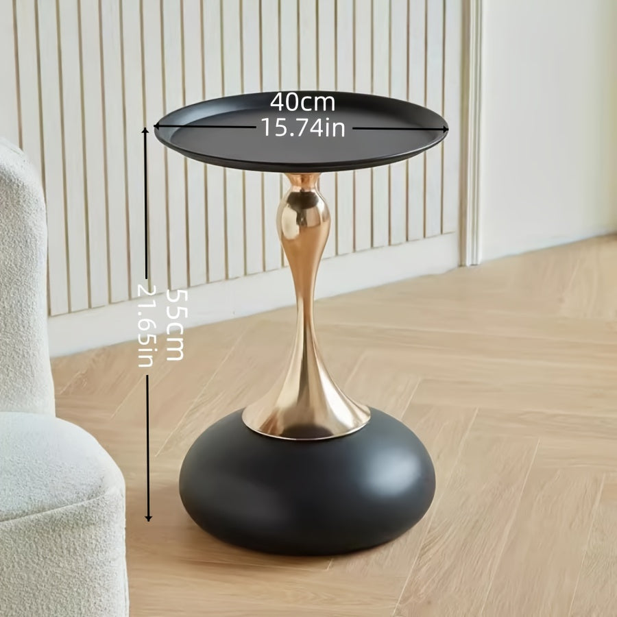 Moderne sidekabinett med keramisk base og metallben – 55 cm høy | Skanto