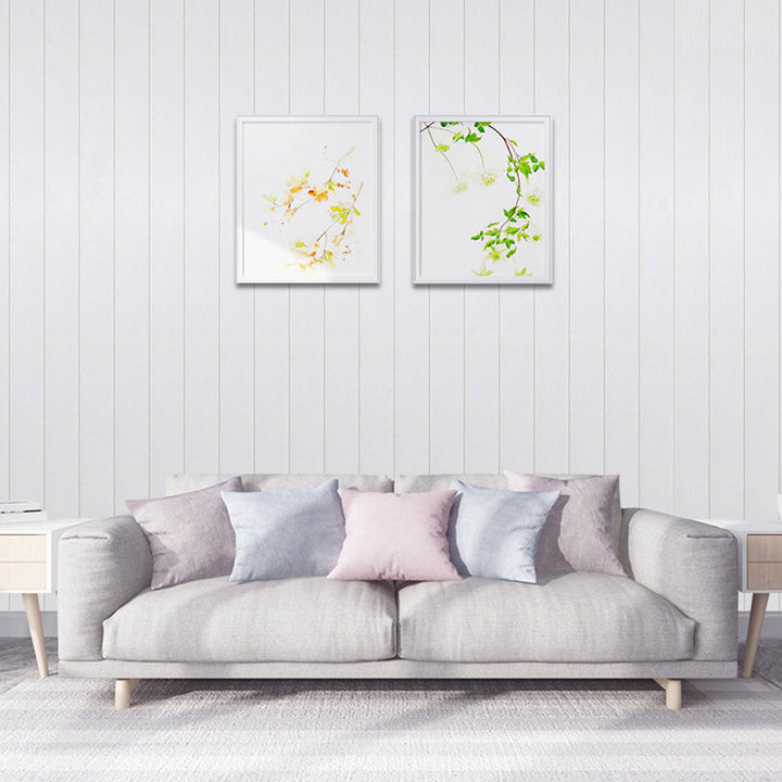 Veggkledning i stue Peel and Stick-design i treutseende Vanntett veggkledning