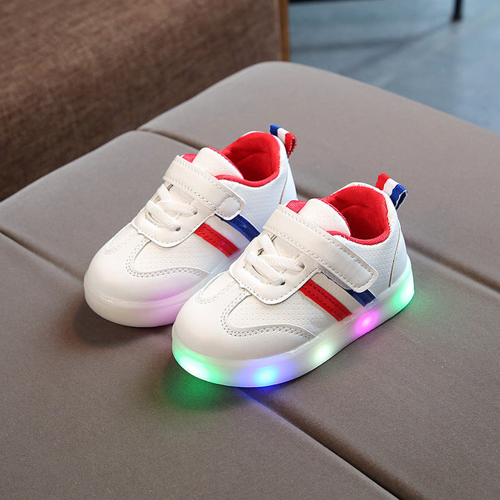 Skanto | LED Barne Sneakers med fleksibel såle