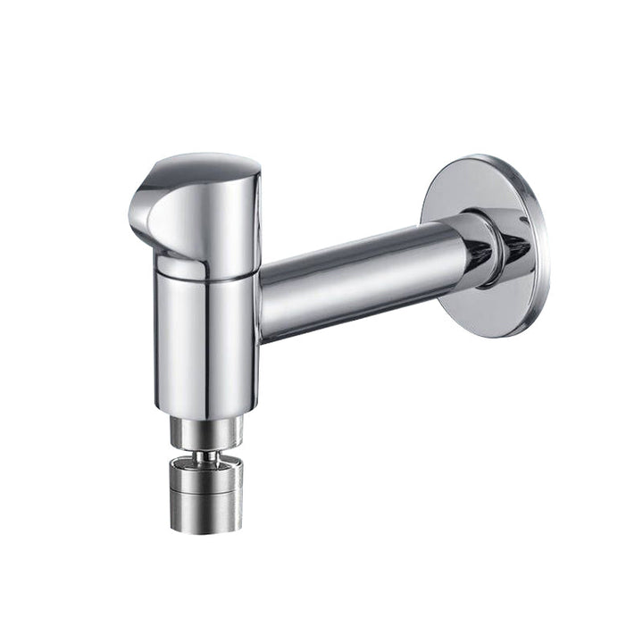 Industrie Veggmontert Baderomskran Håndtak Solid Messing Tilkobling
