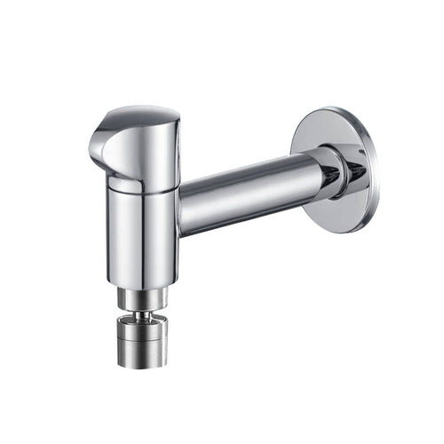 Industrie Veggmontert Baderomskran Håndtak Solid Messing Tilkobling