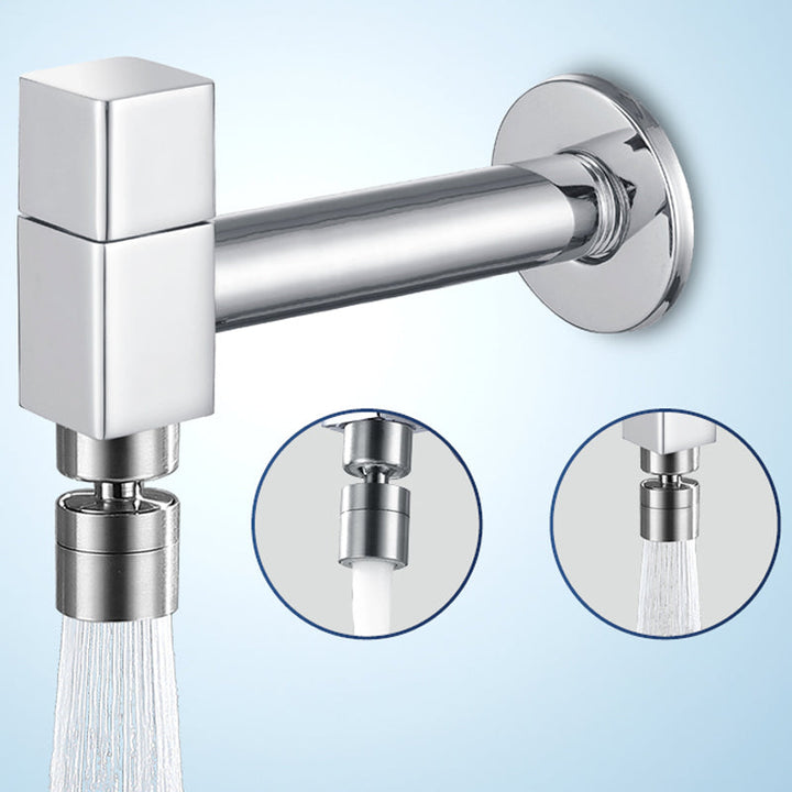 Industrie Veggmontert Baderomskran Håndtak Solid Messing Tilkobling
