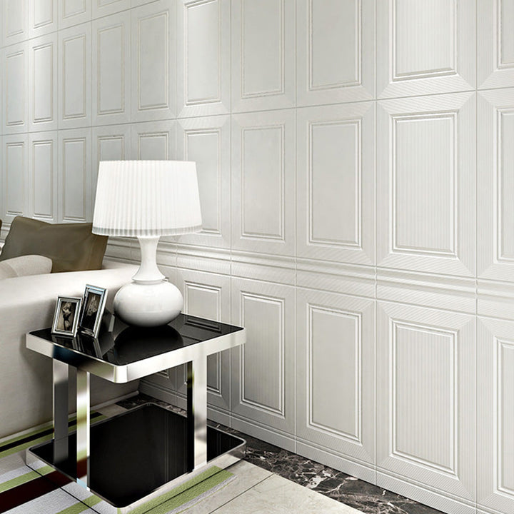Moderne stil innvendig veggkledning, selvklebende, geometrisk teksturert veggbelegg