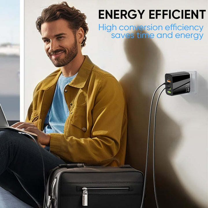 Multi-Port-Adapter 65W Hurtiglader - US-standard | Skanto