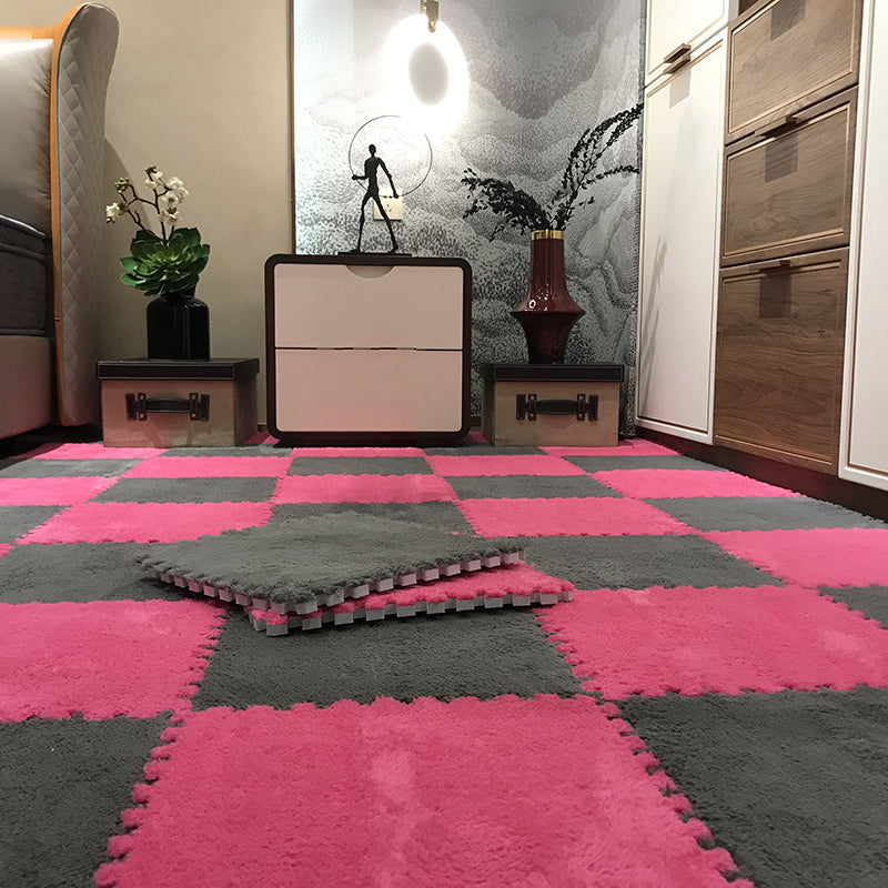Skanto | Fargefading Resistant Teppeflis Solid Color Interlocking Teppeflis