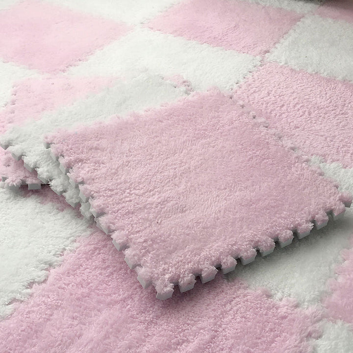 Skanto | Fargefading Resistant Teppeflis Solid Color Interlocking Teppeflis