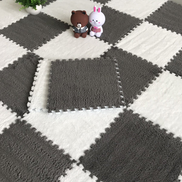 Skanto | Fargefading Resistant Teppeflis Solid Color Interlocking Teppeflis