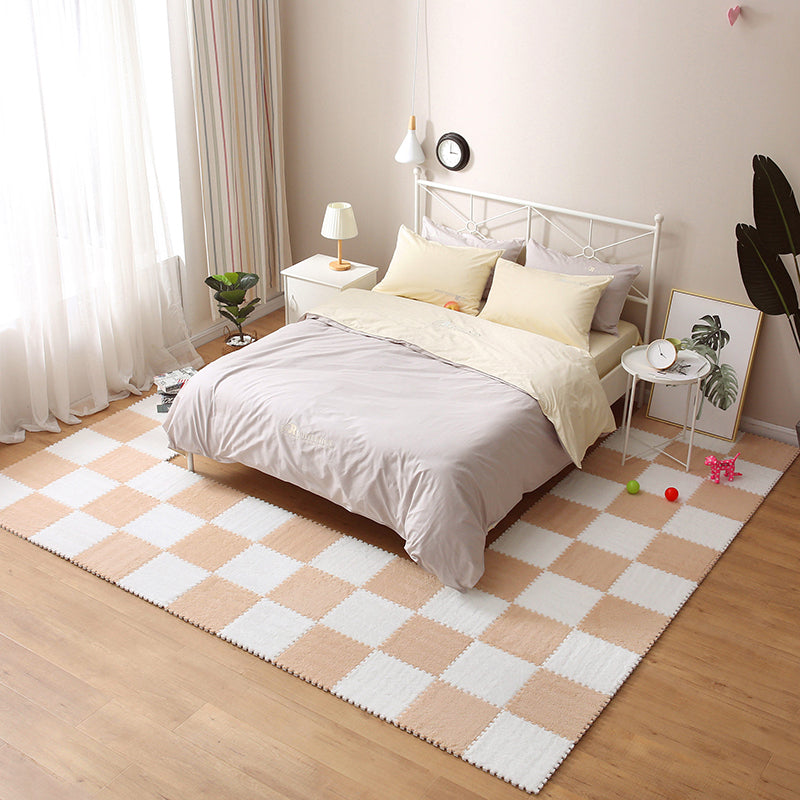 Skanto | Fargefading Resistant Teppeflis Solid Color Interlocking Teppeflis